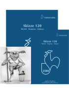 Skizzenblock 120 g/qm, 50 Blatt - 5 Formate