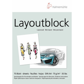 Marker Layout-Block A4 - 75 Blatt, 75 g/qm