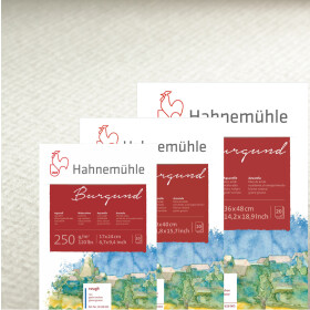 Aquarellblock "Burgund" 20 Blatt 250 g/qm, rau...