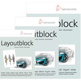 Marker Layout-Block 75 Blatt, 75 g/qm - 3 Formate