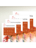 Aquarellblock "Hahnemühle" matt, 300 g/qm, 10 Blatt - 4 Formate