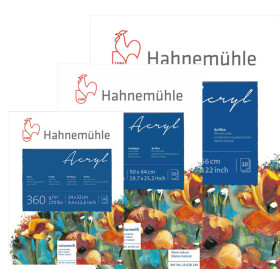 Acrylmalblock 10 Blatt, 360 g/qm - 5 Formate