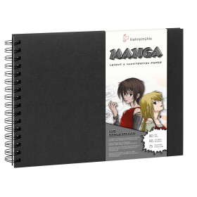 Spiral-Skizzenbuch Manga & Illustration A5 quer- 75...