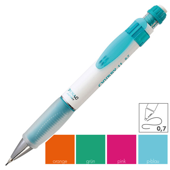 Druckbleistift CHUBBY 0,70mm, ergonomischer Griff - 4 Schaftfarben
