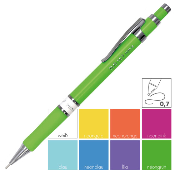 Druckbleistift TLG-107 0,7mm - 8 Schaftfarben