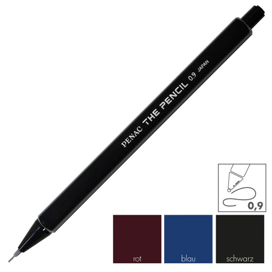 Feinminenstift the Pencil 0,9 mm - 3 Schaftfarben