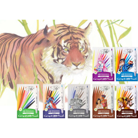Layoutmarker Brush & extra fine GRAPHIT 12er Set - 6...