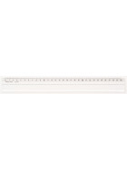 Lineal 30 cm lang, mm-Teilung, glasklares Plexiglas