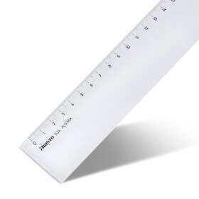 Lineal 40 cm lang, mm-Teilung, glasklares Plexiglas