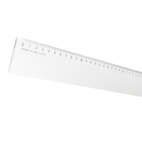 Lineal 40 cm mm-Teilung, glasklares Plexiglas