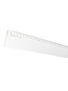 Lineal 40 cm mm-Teilung, glasklares Plexiglas