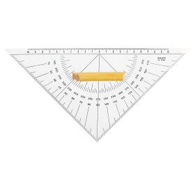 Kursdreieck 27 cm mit Griff,Winkelskalen 360/1