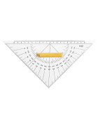 Kursdreieck 27 cm mit Griff,Winkelskalen 360/1
