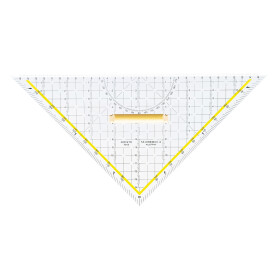 TZ-Dreieck 32,5 cm mit Holzgriff, Facette an Hypotenuse,...