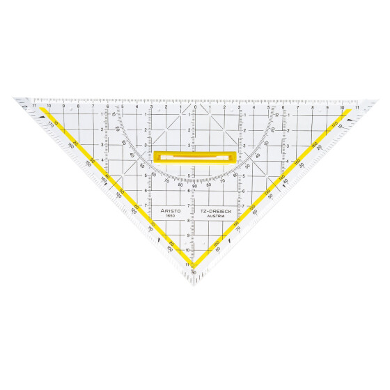 TZ-Dreieck 25 cm Griff lösbar, Facette, Tuschenoppen, Plexiglas
