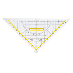 TZ-Dreieck 25 cm Griff lösbar, Facette, Tuschenoppen, Plexiglas