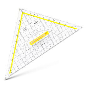 TZ-Dreieck 25 cm Griff lösbar, Facette, Tuschenoppen, Plexiglas