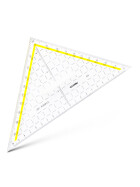 TZ-Dreieck 22,5 cm, 400 Gon Facette an Hypotenuse, Tuschenoppen
