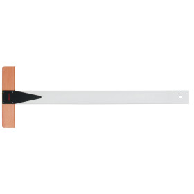 Reißschiene 70 cm ohne Teilung, glasklares Plexiglas