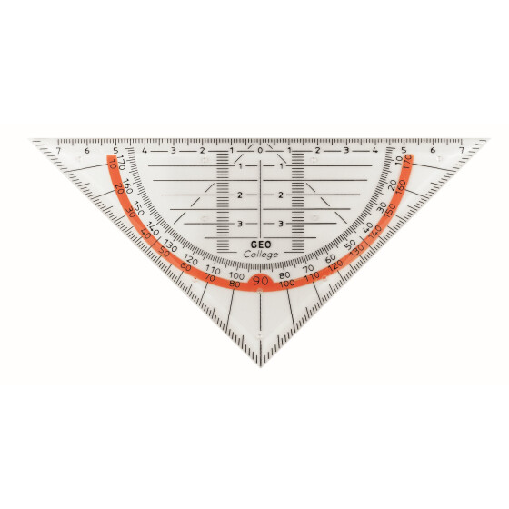 Geometrie Dreieck 16 cm ohne Griff, Facette, Tuschenoppen, Polysterol