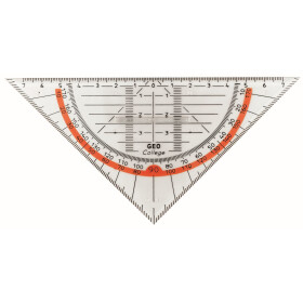 Geometrie Dreieck 16 cm mit Griff, Facette und...