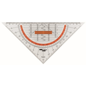 Geometrie Dreieck 25 cm Griff lösbar, Facette,...