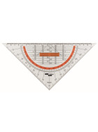 Geometrie Dreieck 25 cm Griff lösbar, Facette, Tuschenoppen, Polysterol
