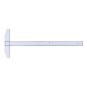 College Reißschiene 75 cm transparent,...