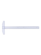 College Reißschiene 75 cm transparent, mm-Teilung,Tuschekante