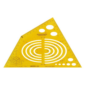 Schablone Axonograph Isometric DIN 5, 240 x 135 mm,...