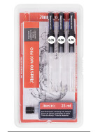 Tuschefüller mg1 College 3er-Set schwarze Tusche, 0.35/ 0.5/ 0.7 mm