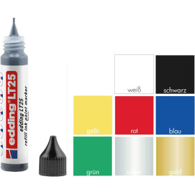 e-LT 25 Nachfülltinte Lackmarker - 8 Farben