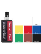 Zeichentusche 23 ml, hohe Deckkraft - 7 Farben