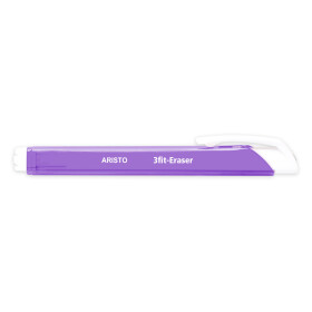 Radierstift 3fit-Eraser Dreikant PVC-frei - transparent-lila