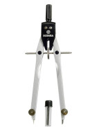 Geometrie-Zirkel duo-Tec silberfarben