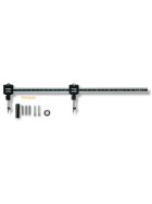 Präzisions-Kreisschneider / Stangenzirkel mit 2 Stangen je 33 cm, Tlg. cm/Zoll