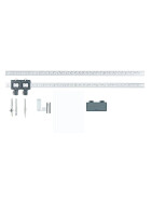 2-teiliger Alu-Stangenzirkel im Set, ohne FM-Druckstift-Einsatz und Adapter, 2 Stangen je 33 cm