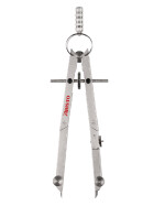Teilzirkel aus Vollmetall 2 Gelenke, Adapter, Ersatzminen