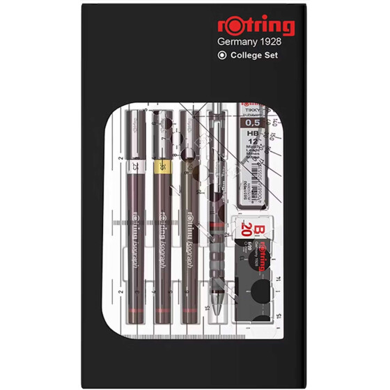 Tuschefüllerset rotring ISOGRAPH 0,25 / 0,35 / 0,50 mm