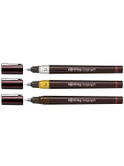 Tuschefüllerset rotring ISOGRAPH 0,25 / 0,35 / 0,50 mm