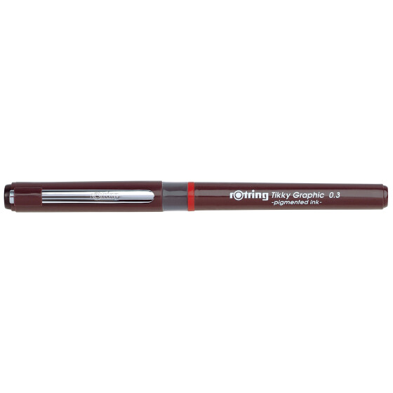 Pigmentliner Rotring Tikky Graphic schwarz - 3 Linienbreiten