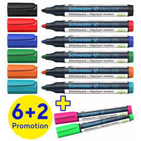 Whiteboard-Marker Maxx 290 8er Set sortiert, 6+2 Aktion