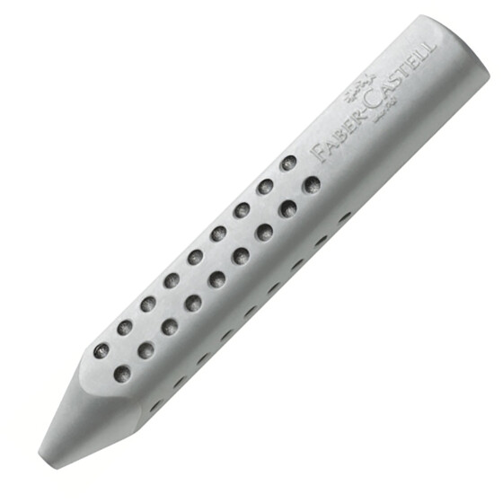 Dreieckradierer GRIP, in Stiftform - grau