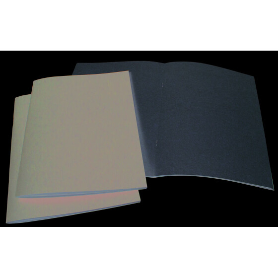 Skizzenheft A6 - 40 Seiten Hochformat Starter-Skizzenbuch 140 g/m - Schwarzer Kartoneinband