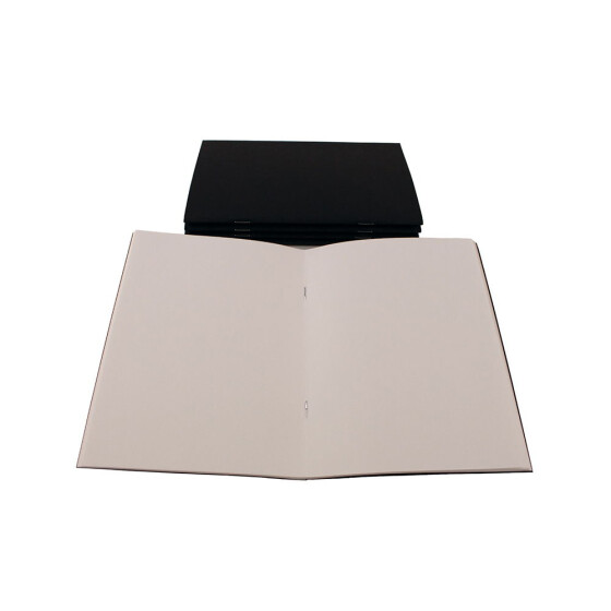 Skizzenheft A5 - 40 Seiten Hochformat Starter-Skizzenbuch 140 g/m - Schwarzer Kartoneinband