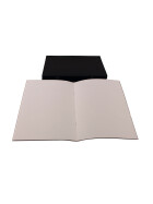 Skizzenheft A4 - 40 Seiten Hochformat Starter-Skizzenbuch 140 g/m - Schwarzer Kartoneinband