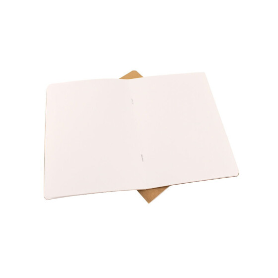 Skizzenheft A5 - 32 Seiten ECO Starter Skizzenbuch 150 g/m² weißes Papier - Naturfarbener Einband