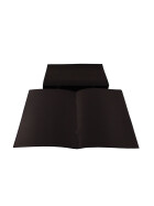 Skizzenheft A4 - 40 Blatt Starter-Buch mit schwarzem Papier 140 g/m² (ganz schwarz)