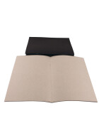 Skizzenheft A4 - 40 Blatt Starter-Buch mit grauem Crush - Papier 140 g/m²