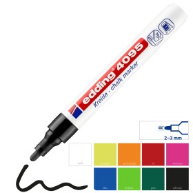 Kreidemarker 4095 Rundspitze 2-3 mm - 9 Farben